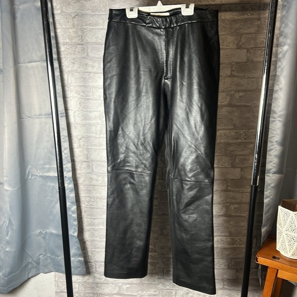 Margaret Godfrey Pants - Margaret Godfrey Retro Leather Pants